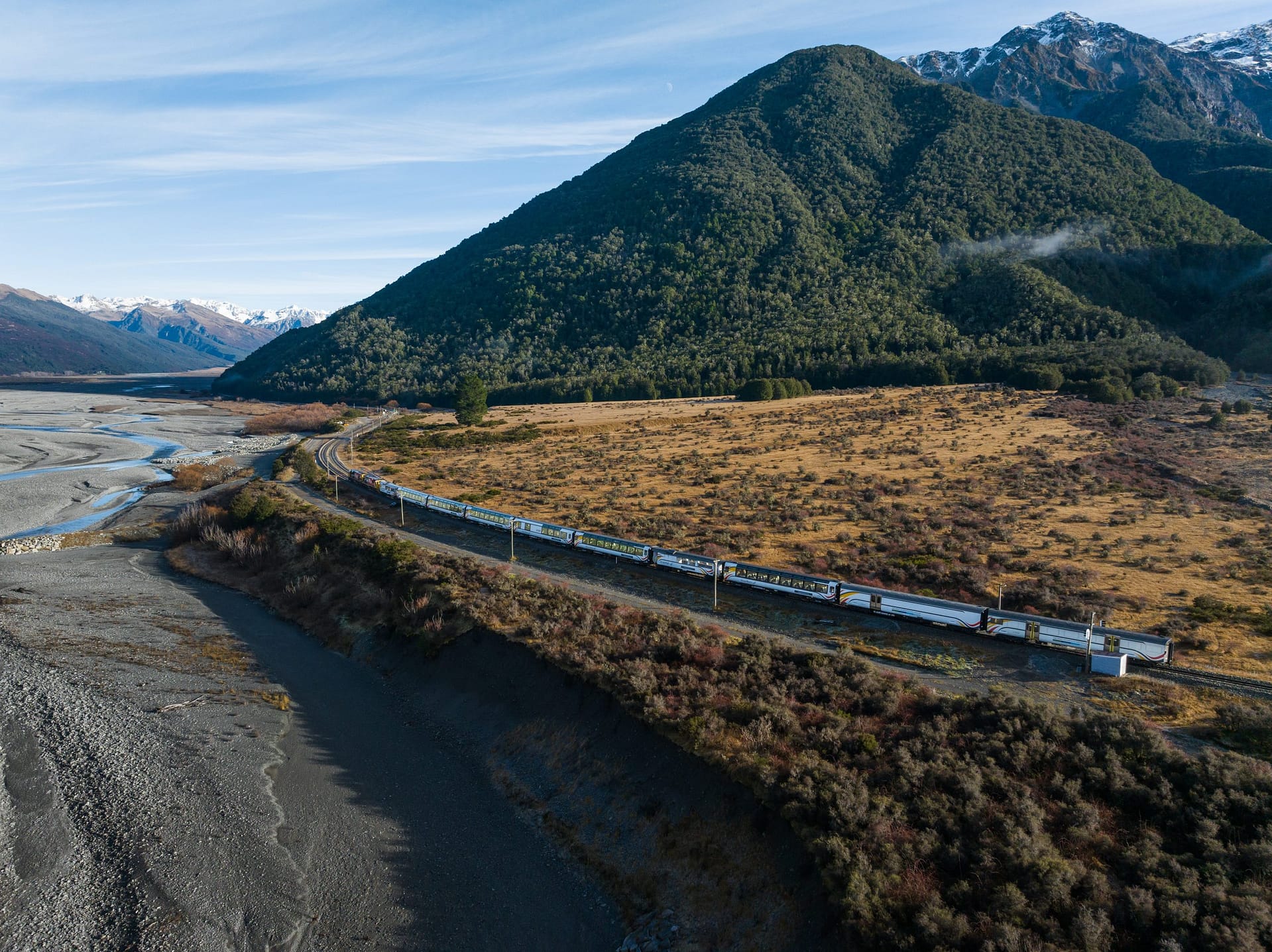 Tranzalpine travelling through Arthur's Pass