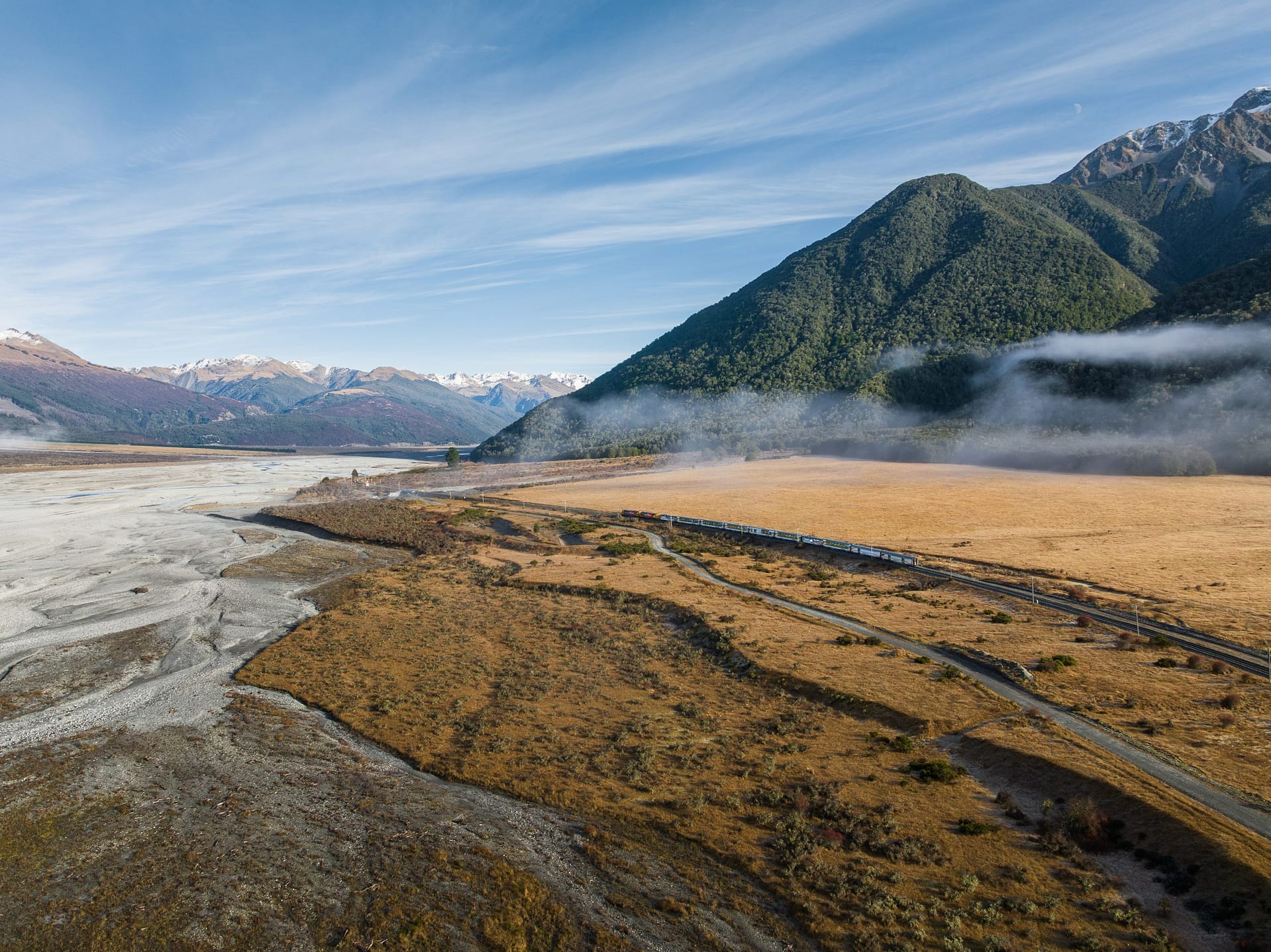Tranzalpine travelling through Arthur's Pass