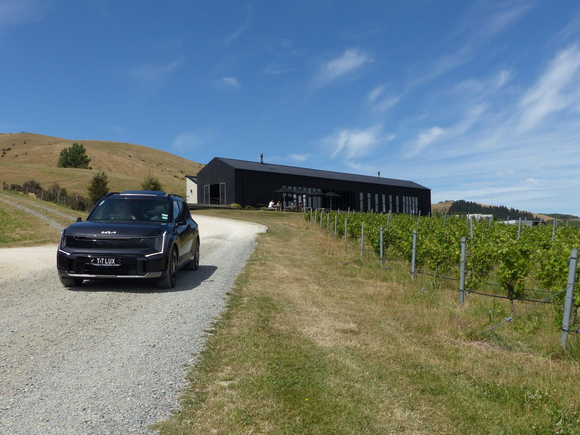 Black Estate Exterior with EV 3